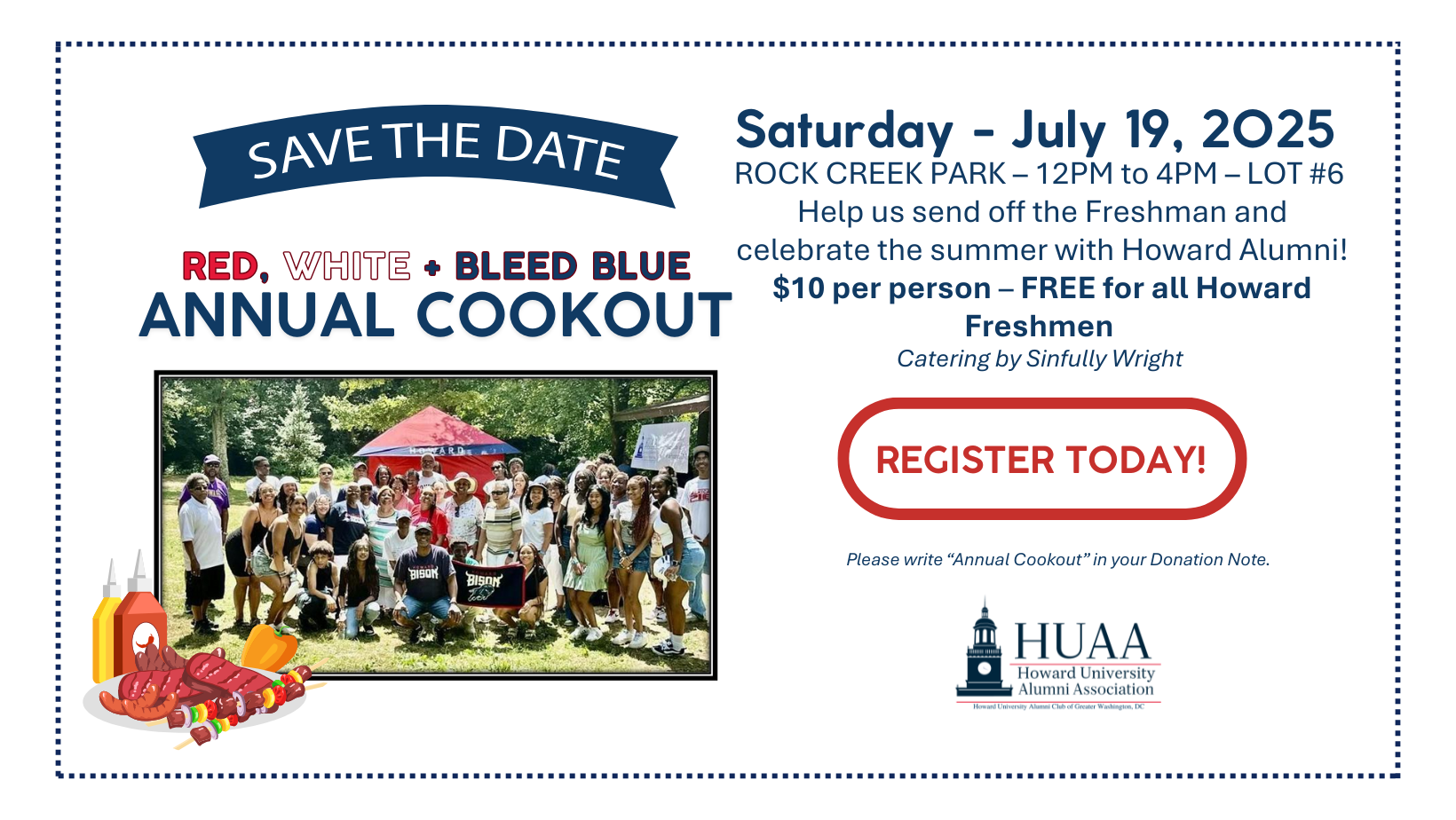 HUAC-GWDC Cookout Flyer Website Banner 2025